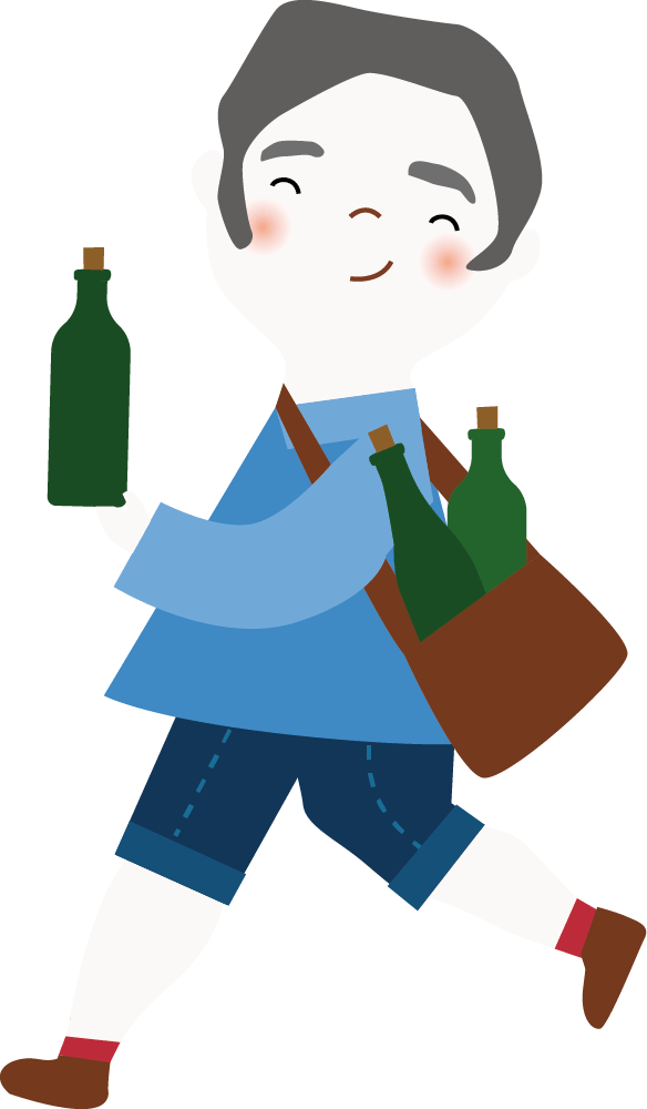 Pictogramme bouteille et passion